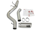 aFe ATLAS 5in DPF-Back Aluminized Steel Exhaust System w/Polished Tips 2017 GM Duramax 6.6L (td) L5P - afe49-04085-P