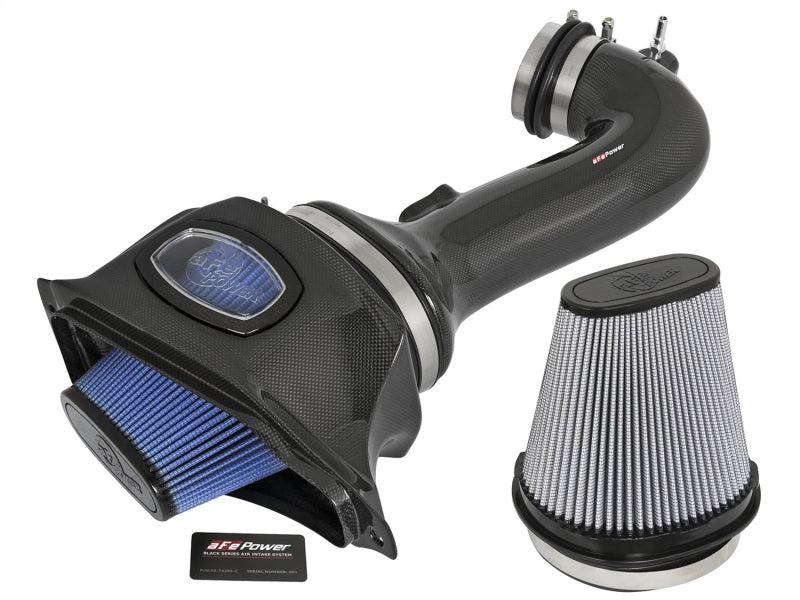 aFe Momentum Carbon Fiber Cold Air Intake System PDS/P5R 15-16 Chevrolet Corvette Z06 V8-6.2L - afe52-74202-C