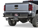 aFe LARGE Bore HD 4in Dual DPF-Back SS Exhaust w/Black Tip 16-17 GM Diesel Truck V8-6.6L (td) LML - afe49-44080-B