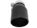 aFe Power Gas Exhaust Tip Black- 3 in In x 4.5 out X 9 in Long Bolt On (Black) - afe49T30451-B09