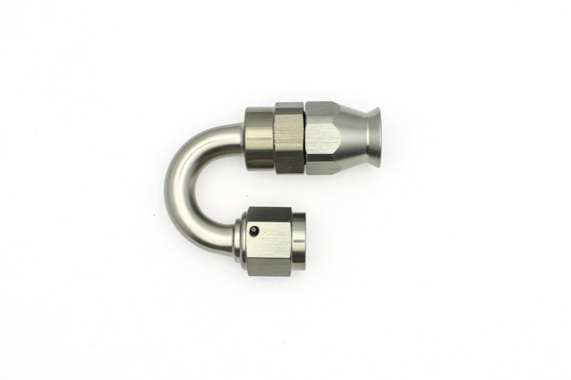 DeatschWerks 6AN Female Swivel 180-Degree Hose End PTFE (Incl. 1 Olive Insert) - dw6-02-0853