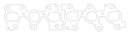 Cometic Toyota 2JZGTE 93-UP 2 PC. Exhaust Manifold Gasket .030 inch 1.600 inch X 1.220 inch Port - cgC4209-030
