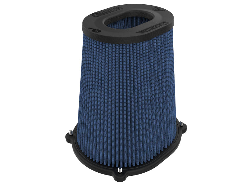 aFe Quantum Pro-5 R Air Filter Inverted Top - 5.5inx4.25in Flange x 9in Height - Oiled P5R - afe23-91133