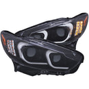 ANZO 2014-2015 Mazda 6 Projector Headlights w/ Plank Style Design Black - anz121516