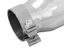 aFe MACH Force-Xp 3in Inlet x 4in Outlet x 9in Length 304 Stainless Steel Exhaust Tip Polished - afe49T30401-P09