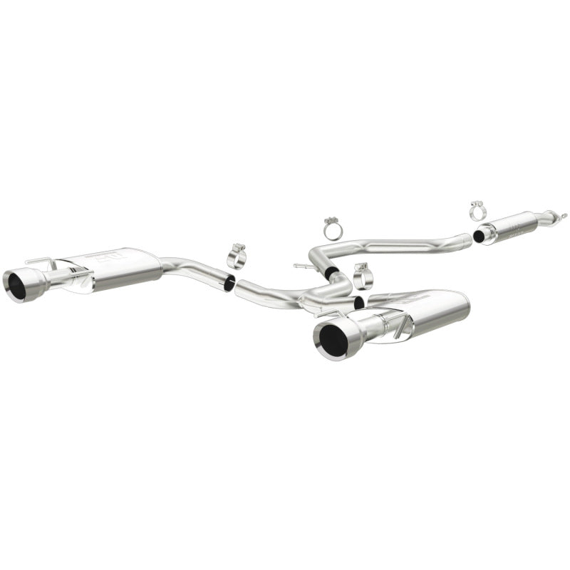 MagnaFlow 2013 Chevy Malibu L4 2.5L Dual Split Rear Exit Stainless Cat-Back Perf Exhaust - mag15198
