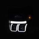 ANZO 11-16 Ford F-150 Super Duty Projector Headlights w/ U-Bar Switchback Black w/ Amber - anz111386