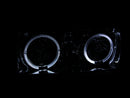 ANZO 1991-1994 Toyota Land Cruiser Crystal Headlights w/ Halo Chrome - anz111092