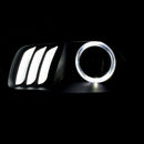 ANZO 2014-2016 Jeep Cherokee Projector Headlights Black clear w/ white and Red - anz111353