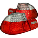 ANZO 2000-2003 BMW 3 Series E46 LED Taillights Red/Clear - anz321105