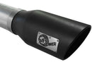 aFe Atlas Exhaust 5in DPF-Back Al Steel 11-13 GM Diesel Trucks V8-6.6L (td) LML (Blk Tip) - afe49-04041-B