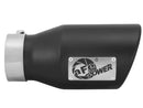 aFe Power Gas Exhaust Tip Black- 3 in In x 4.5 out X 9 in Long Bolt On (Black) - afe49T30451-B09