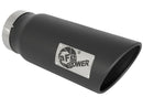 aFe Power MACH Force-Xp 5in In x 6in Out x 15in L Bolt-On 409 SS Exhaust Tip - Black - afe49T50601-B15