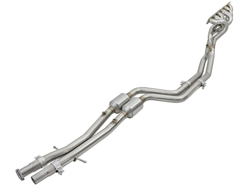 aFe Twisted Steel Long Tube Headers w/ Mid Pipes (Street) 96-99 BMW M3 L6-3.2L S52 - afe48-36316-YC