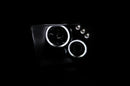ANZO 2005-2009 Ford Mustang Projector Headlights w/ Halo Chrome - anz121162
