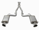 aFe Mach Force-Xp 3in CB Stainless Steel Dual Exhaust System w/Polished Tips 09-15 Cadillac CTS-V - afe49-34063-P