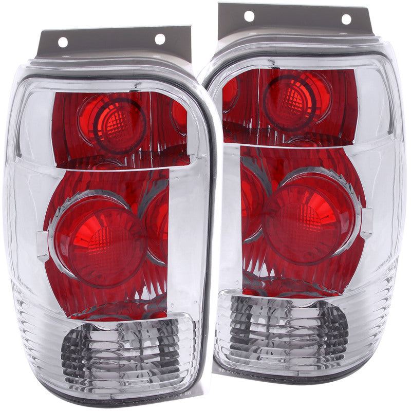 ANZO 1998-2001 Ford Explorer Taillights Chrome - anz211082