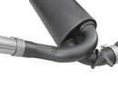 aFe Rebel Series 2.5in 409 SS Cat-Back Exhaust w/ Black Tips 2007+ Jeep Wrangler (JK) V6 3.6L/3.8L - afe49-48062-B