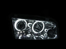 ANZO 2006-2010 Dodge Charger Projector Headlights w/ Halo Chrome (CCFL) - anz121218