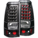ANZO 1999-2007 Chevrolet Silverado 1500 LED Taillights Black - anz311012