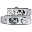 ANZO 1995-2005 Chevrolet Astro Van Crystal Headlights Chrome 1pc - anz111001