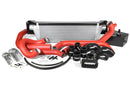 Perrin Performance 2015-2017 Subaru STI FMIC Red Boost Tubes w/ Black Silicone Couplers - paPSP-ITR-438-2RD/BK