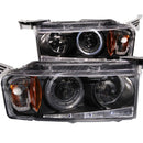 ANZO 2004-2007 Scion Xb Projector Headlights w/ Halo Black G2 - anz121347