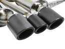 aFe POWER Takeda 2-1/2in to 2-1/4in 304SS Catback Dual-Exit Exhaust 17+ Honda Civic Type R w/CF Tips - afe49-36616-C