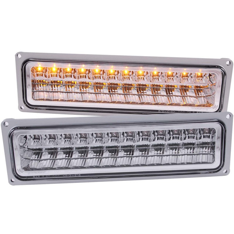 ANZO 1988-1998 Chevrolet C1500 LED Parking Lights Chrome - anz511048
