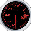 DEFI Advance BF Red 60mm Intake Manifold Pressure Gauge (Metric) - defiDF10102