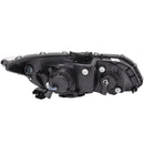 ANZO 2012-2015 Honda Civic Projector Headlights w/ U-Bar Black - anz121479