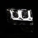 ANZO 2009-2014 Ford F-150 Projector Headlights w/ U-Bar Chrome - anz111264