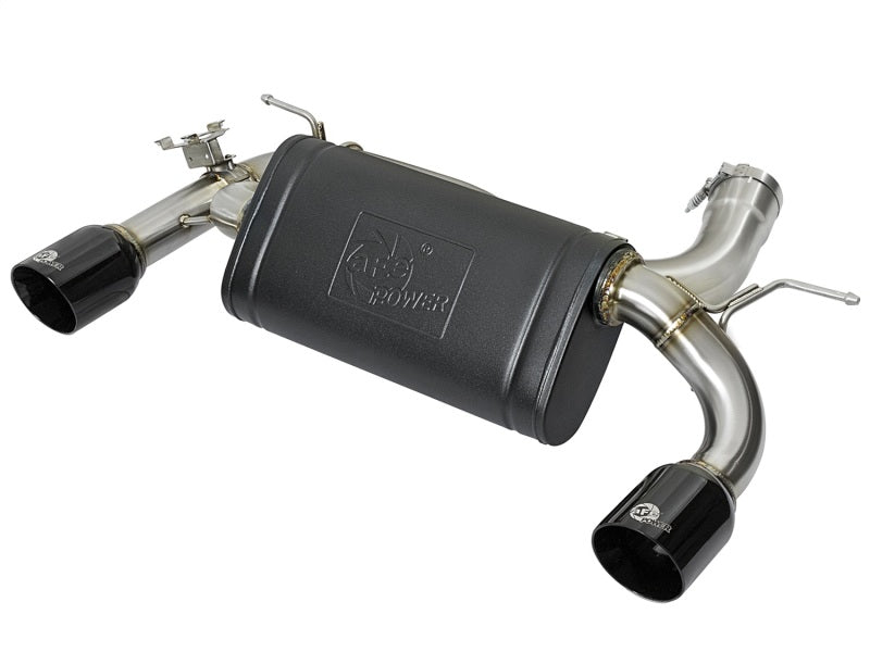 aFe MACHForce XP 16-17 BMW 340i/iX 440i/iX L6-3.0L (t) SS Axle-Back Exhaust w/Black Tip - afe49-36335-B