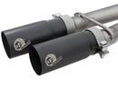 aFe POWER Rebel Series 2-1/2in 409 SS Cat Back Exhaust w/ Black Tips 16-17 Nissan Titan V8 5.6L - afe49-46126-B