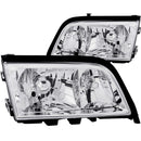 ANZO 1994-2000 Mercedes Benz C Class W202 Crystal Headlights Chrome - anz121081