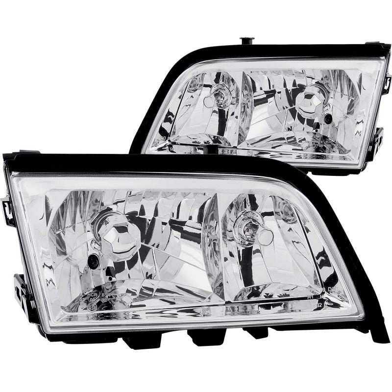 ANZO 1994-2000 Mercedes Benz C Class W202 Crystal Headlights Chrome - anz121081