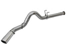 aFe LARGE BORE HD 5in 409-SS DPF-Back Exhaust w/Polished Tip 2017 Ford Diesel Trucks V8 6.7L (td) - afe49-43090-P