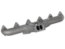 aFe Power BladeRunner Ported Ductile Iron Exhaust Manifold 98.5-02 Dodge Diesel Trucks L6-5.9L (td) - afe46-40034