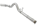 aFe ATLAS 5in DPF-Back Alum Steel Exhaust System w/Polished Tip 2017 Ford Diesel Trucks V8-6.7L (td) - afe49-03090-P