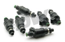 DeatschWerks 90-01 3000GT / 91-96 Dodge Stealth 1000cc Low Impedance Top Feed Injectors - dw42M-02-1000-6
