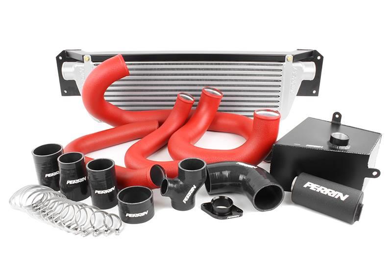 Perrin 15-17 WRX (Will Not Fit 2018) FMIC Boost Tube Box w/ Red Boost Tubes and Black Couplers - paPSP-ITR-437-2RD/BK