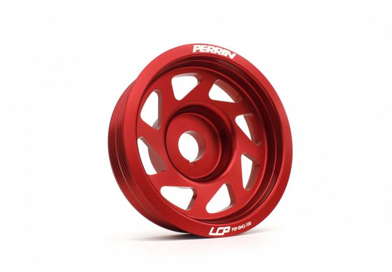 Perrin 93+ Impreza (WRX/STi) Crank Pulley - Red - paPSP-ENG-100RD