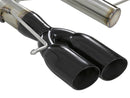 aFe MACHForce XP 08-13 BMW 135i L6-2.0L N54/N55 3in. 304 SS Axle-Back Exhaust w/Black Tips - afe49-36302-B