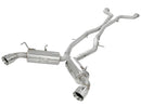 aFe Takeda 2.5inch SS Exhaust Cat-Back 09-13 Nissan 370Z V6 3.7L Polished Tips - afe49-36107