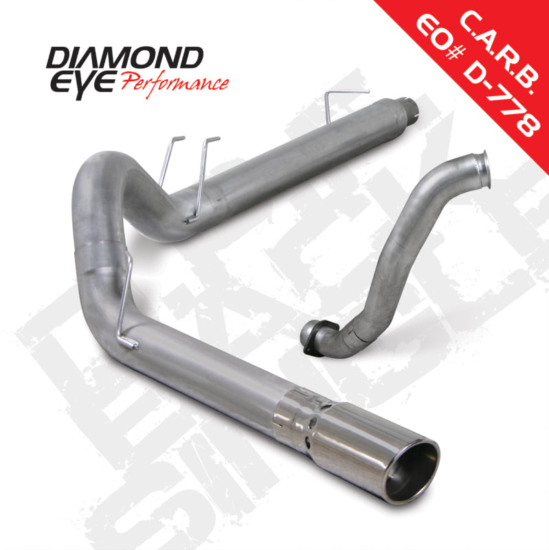 Diamond Eye KIT 5in DPF-BACK w/ DP SGL AL 08-10 Ford 6.4L Powerstroke F250/F350 - depK5371A