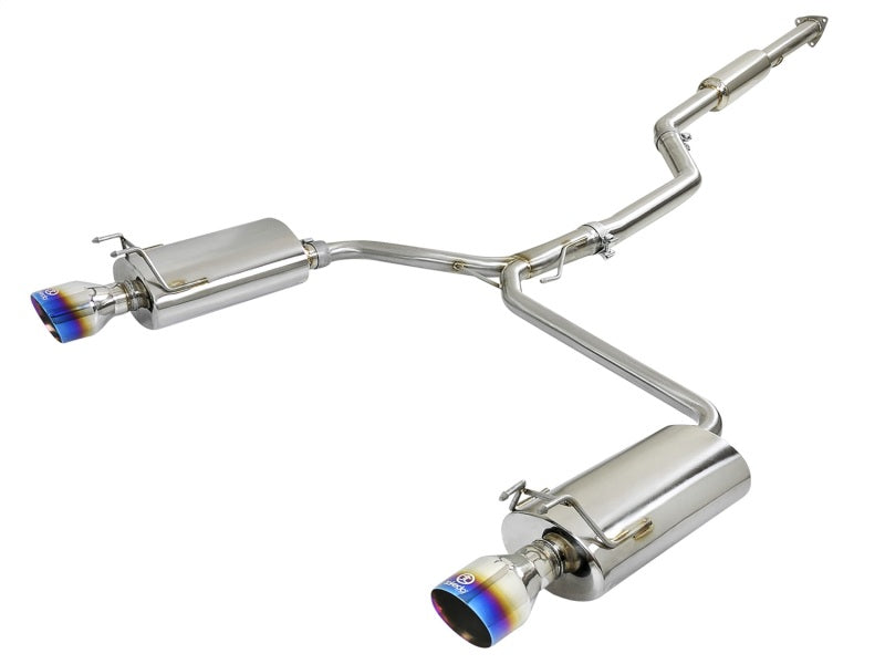 aFe Takeda 2.5-1.75in 304 SS Cat-Back Exhaust System 13-17 Honda Accord LX / EX / EX-L L4-2.4L - afe49-36605-L