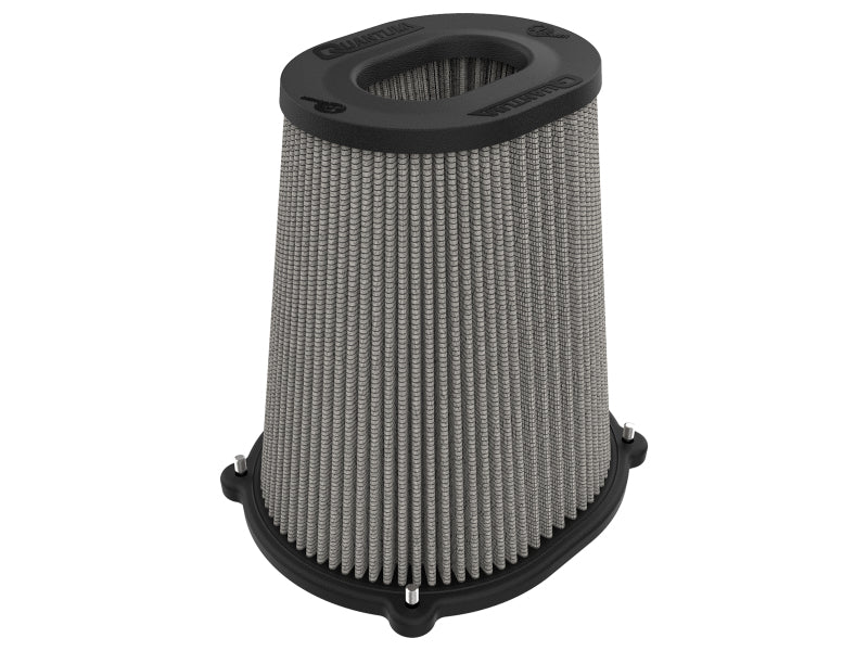 aFe Quantum Pro DRY S Air Filter Inverted Top - 5.5inx4.25in Flange x 9in Height - Dry PDS - afe21-91133