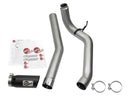 aFe LARGE Bore HD DPF-Back SS Exhaust w/ Black Tip 2016 Nissan Titan XD V8-5.0L (td) - afe49-46113-B