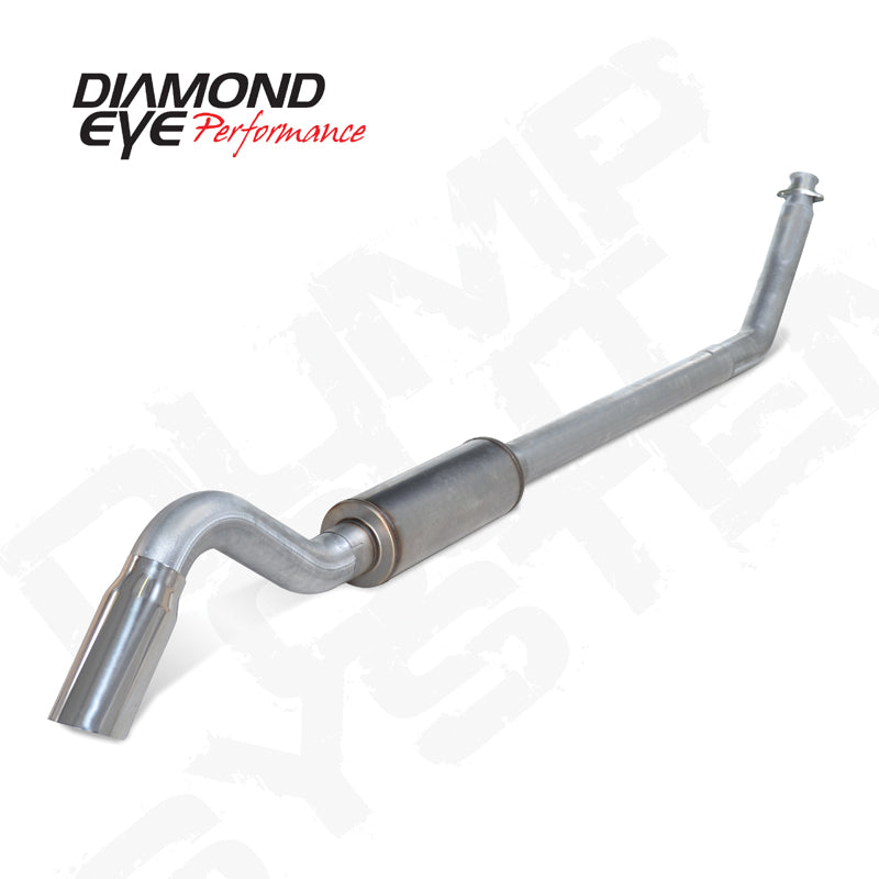 Diamond Eye 4in AL TURBO BACK SGL DUMP OUT 94-02 DODGE INCLUDING TIP - depK4212A-TD