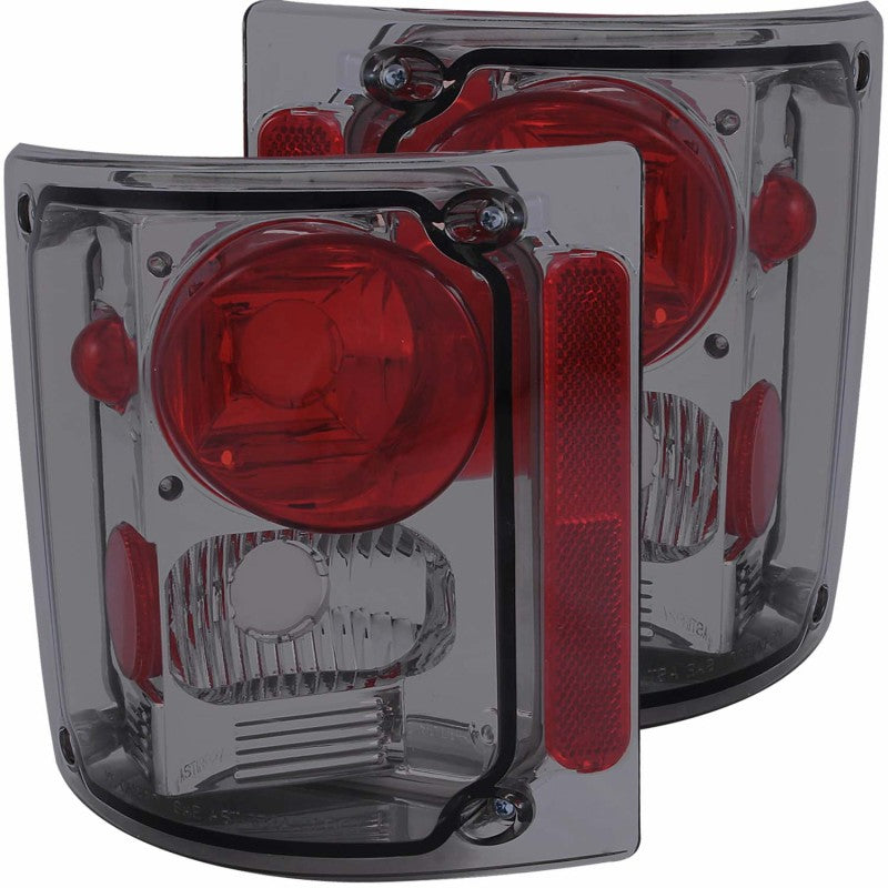 ANZO 1973-1987 Chevrolet C 10 Taillights Smoke - anz211153